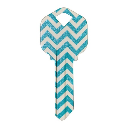 Hillman HILLMAN Wackey Teal House/Office Universal Key Blank KW1 Single 89041